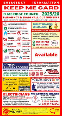 Keep Me Card — Elmbridge 2026/27