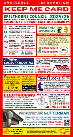 Keep Me Card — Spelthorne 2026/27